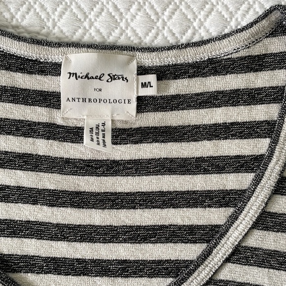 📦 🚚 EVERYTHING MUST GO! Michael Stars for Anthropologie Striped Shirt | M/L - Picture 3 of 4